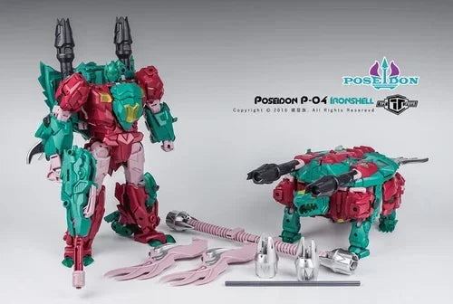 In Stock TFC Poseidon Piranacon P001-006 Submarine Crazy Fit Full Set of 6 Reprints Action Figure Transforming Toy