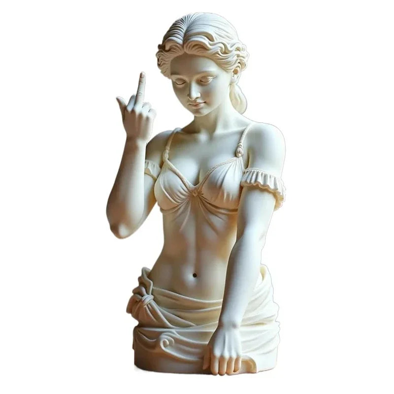 Venus With Attitude Statue Of Vienna Goddess 3d Resin Craft Ornaments  Mini Figurine Plaster Statue  Bust Portraits Home Decor
