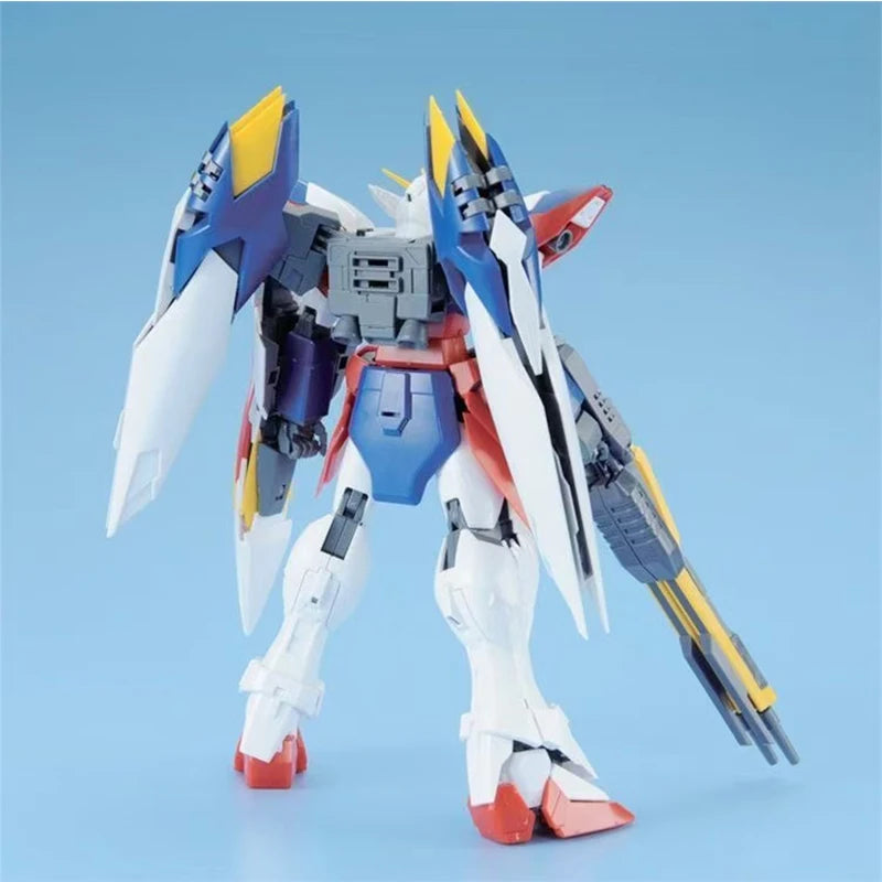 Original Bandai MG1/100 XXXG-00W0 Wing Proto Zero Gundam Gunpla Genuine Gundam Model Kit ActionFigures Assembly Model Toys Gifts
