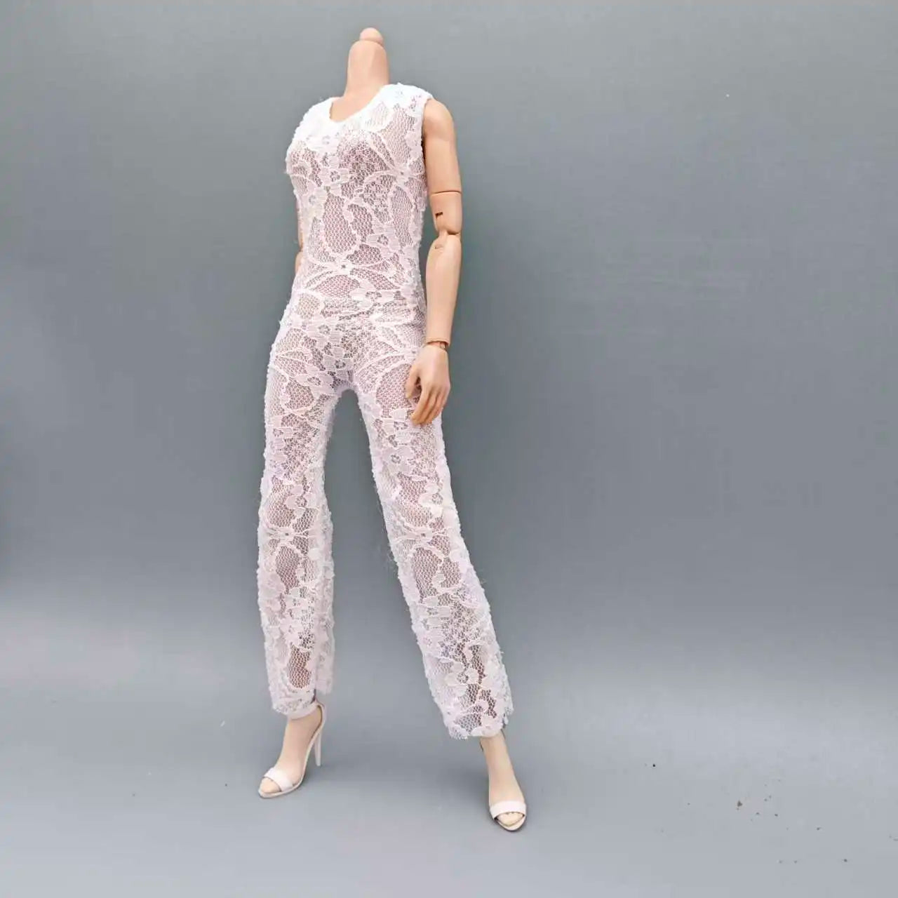 In Stock 1/6 Female American Civil War Black Pu Leather Bodysuit Jacket Head Sculpt Hollow Boots Model for 12" Action Figure Toy