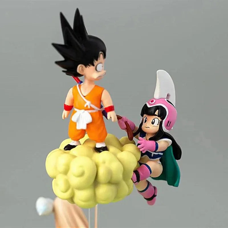 8 cm/3,14 in Anime Dragon Ball Z Figur Goku &amp; Chichi Figur Statue Sammler Modell Spielzeug Geschenk