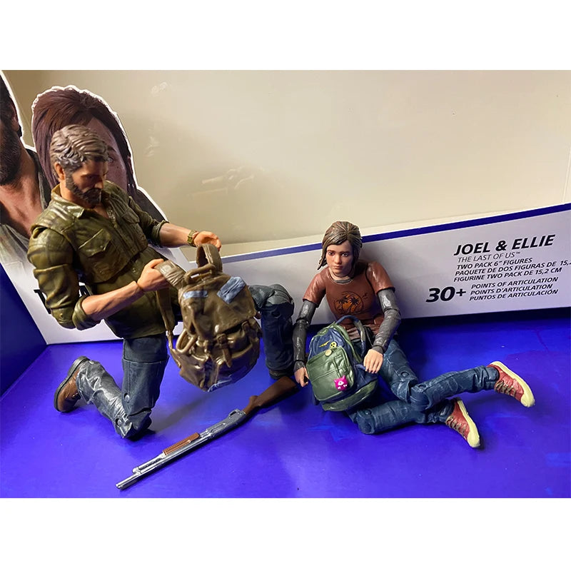 New Spin Master Last Survivor Joel Ellie 6-Inch Double Set 1/12 Mobile Handheld Toy Model Toy Movie Anime Collection Toy Gift