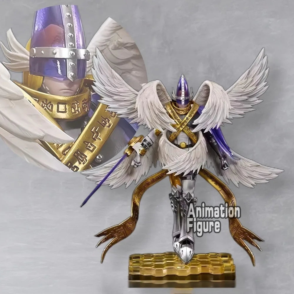 22cm/8.6in Anime Digimon Adventure Figure Holy Angemon Action Figures Pvc Collection Model Toys for Children Gifts