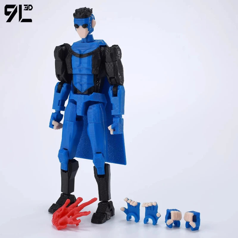 9L 3D Invincible Omni Man Titan Action Figure - Multi-Jointed Articulated Collectible Toy for US Comic Fans Display