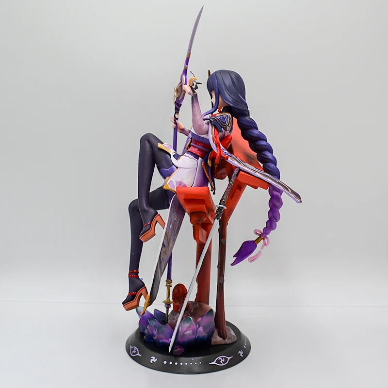 34cm Raiden Shogun Sexy Anime Girl Figure GK Beelzebul Yae Miko Action Figure Ningguang Figurine Collectible Model Doll Toy Gift