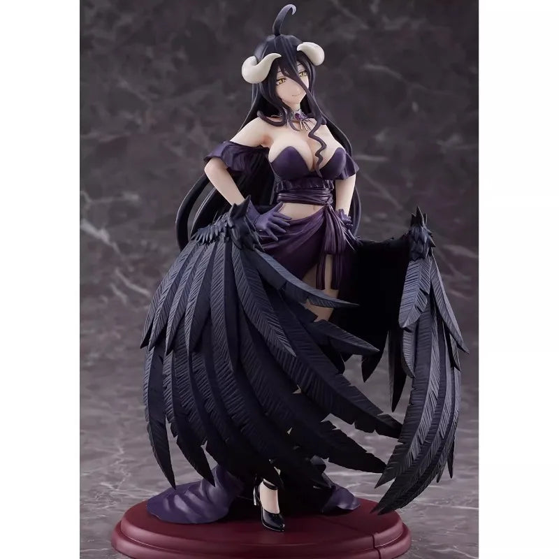 TAiTO Original AMP OVERLORD IV Albedo Black Dress Ver. 20CM PVC Anime Action Figures Model Collection Ornament Toys