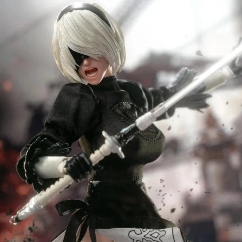 Mttoys019 Nier 2b 1/6 Scale 12 Collectible Action Figure Full Set Women Soldier Adventure Game Doll  Adult Figure Collectors
