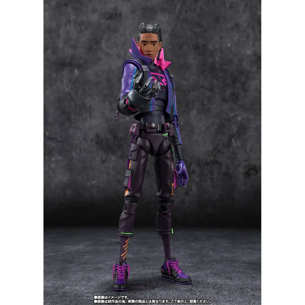 In Stock Bandai SHF Prowler Spider-Man Across The Universe Miles Morales Ready Stock Action Figure Gift