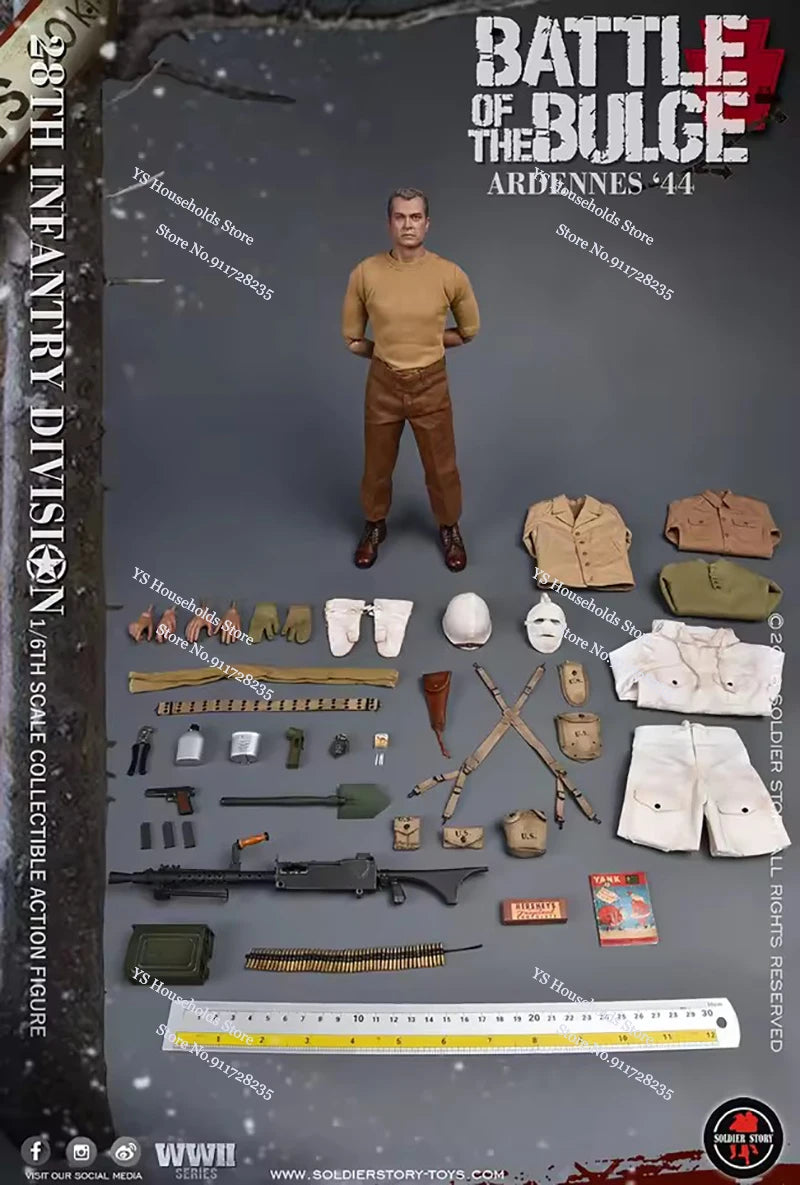 Soldierstory SS111 1/6 Scale Collectible Sniper Machine Gunner U.S. Army 28Th Infantry Division Ardennes 12" Men Action Figure