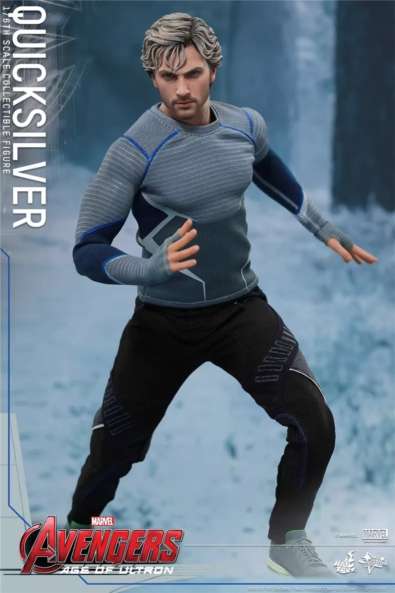 Original HOTTOYS 1/6 MMS302 Avengers 2 Pietro Django Maximoff Action Figure Model Toys 30CM Collectible Ornament Gift