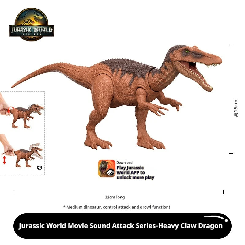 In Stock Mattel Jurassic World: Rebirth 4 Spinosaurus Action Figure Model Simulated Dinosaur Model Toys Children'S Birthday Gift