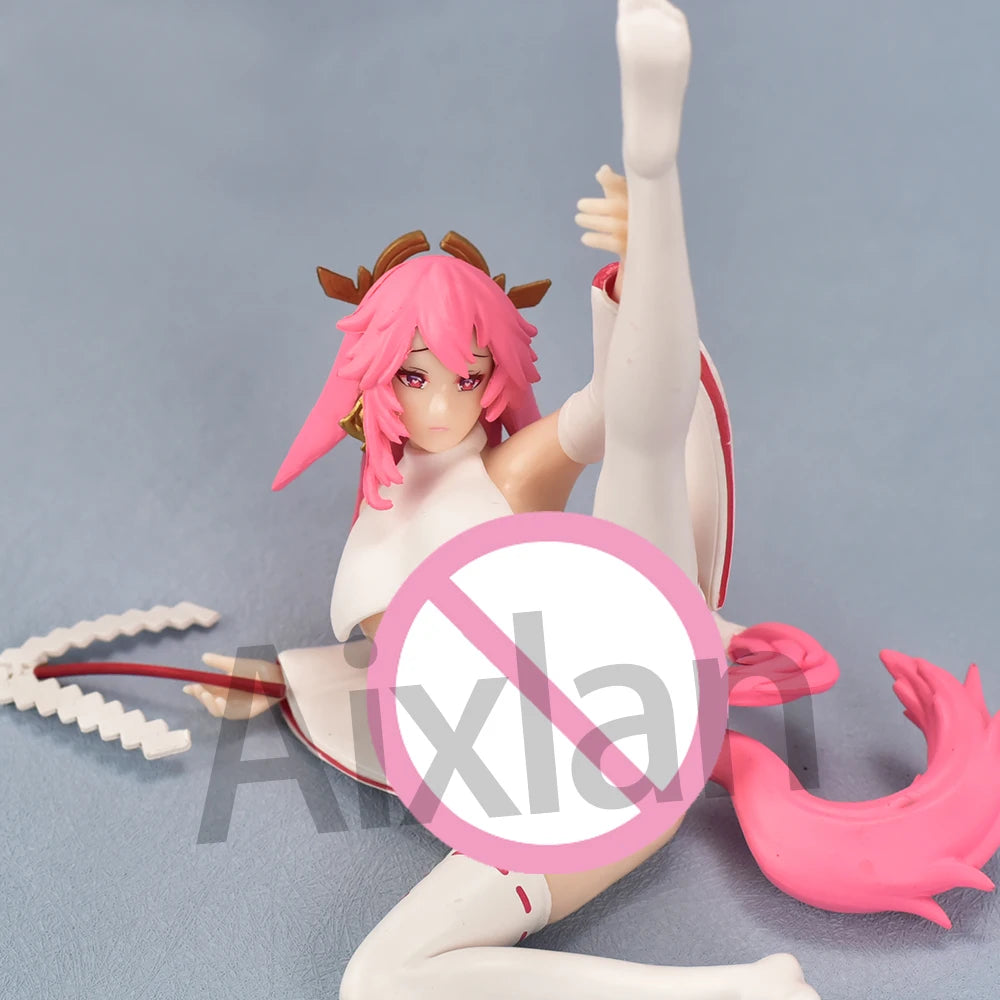 MiHoYo Yae Miko Фигурка Impact Фигура 15см Аниме Момиче PVC Екшън Фигурка Играчка GK Игра Статуя Колекция Модел Кукла Подарък