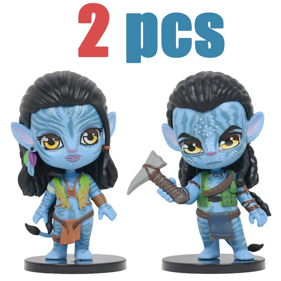 Avatar 2 Neytiri & Jake Sully PVC Figure Model Small Statues Collectibles Desktop Decorations Doll Models Decorations Gifts