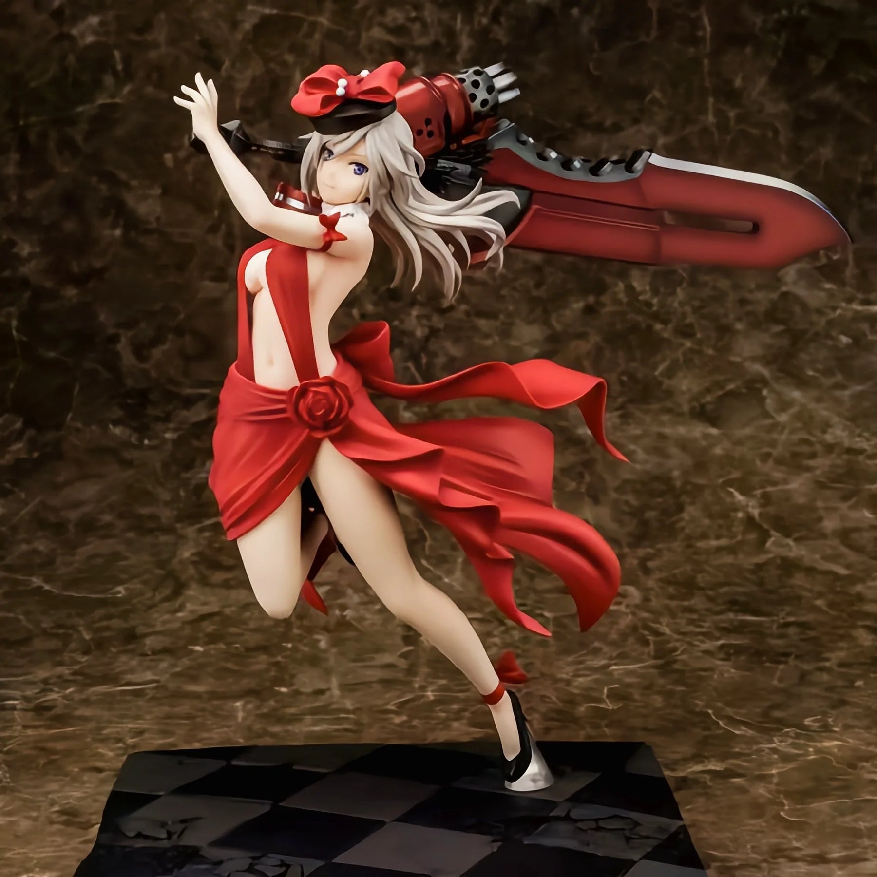 26CM God Eater 2 Rage Burst Alisa Battle Beautiful Girl Anime Handmade Action Figures Desktop Case Decoration Ornament Gift