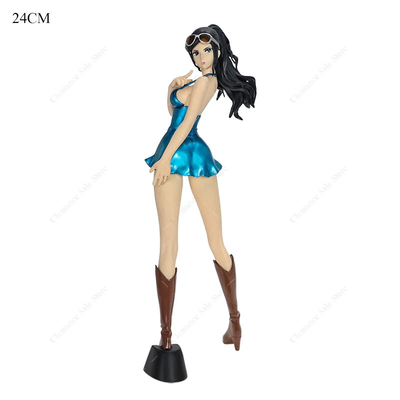 One Piece Figure Nico Robin Dressrosa Style Glitter Glamours Collectible Model Toy PVC Action Figures Robin Two Years Later Doll
