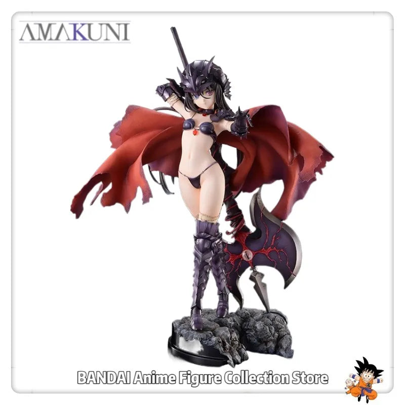 In Stock Original AMAKUNI Hobby JAPAN Bikini Warriors Black Knight No Bonus 1/7 26.5cm Anime Figures Toys Model Gift Desktop