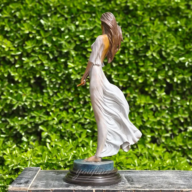 70 cm Schöne Luo Li Rong Bronzeskulptur Bronze Hübsche Dame Statue Berühmte Sexy Weibliche Skulptur Für Wohnkultur Großes Kunsthandwerk