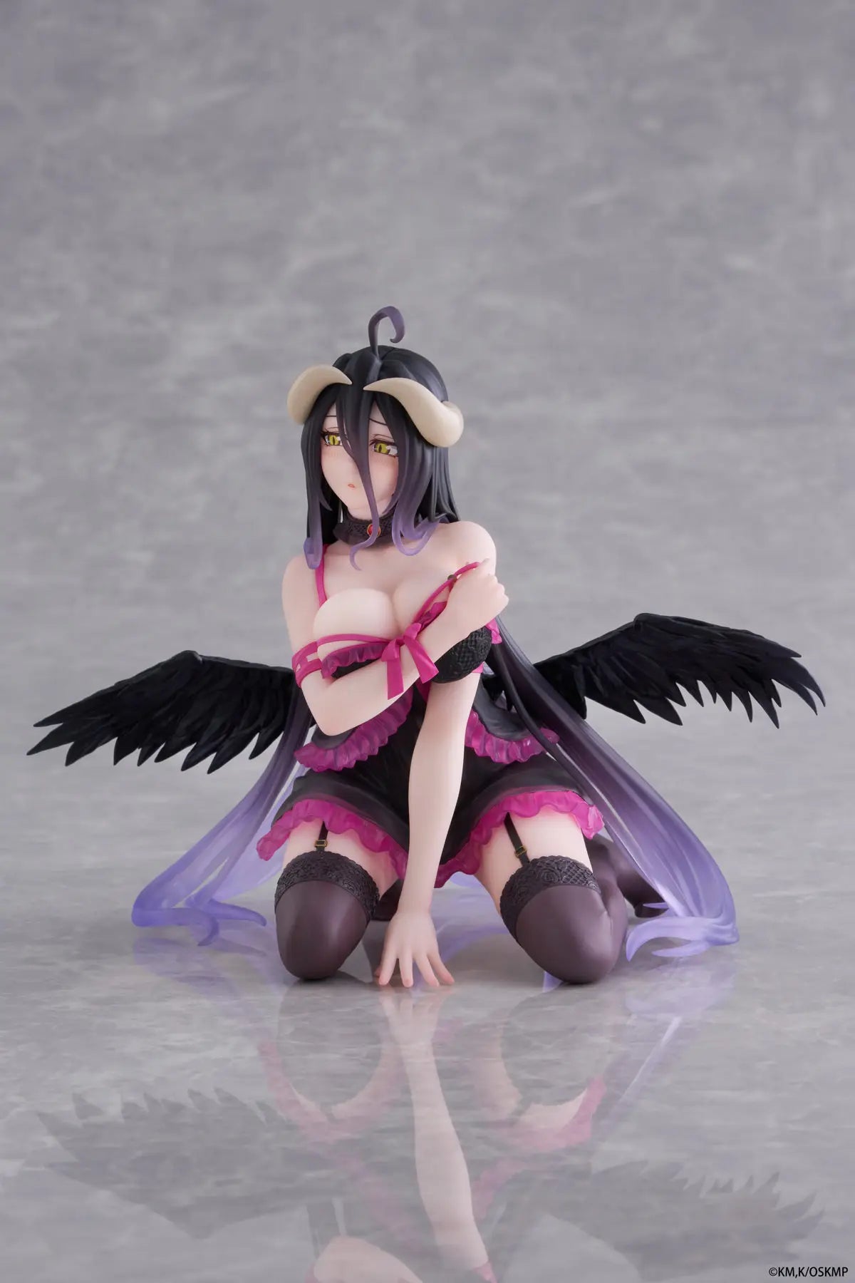 In Stock TAiTO Desktop Cute OVERLORD ALBEDO Pajamas Ver. 13CM PVC Anime Action Figures Model Collection Toy