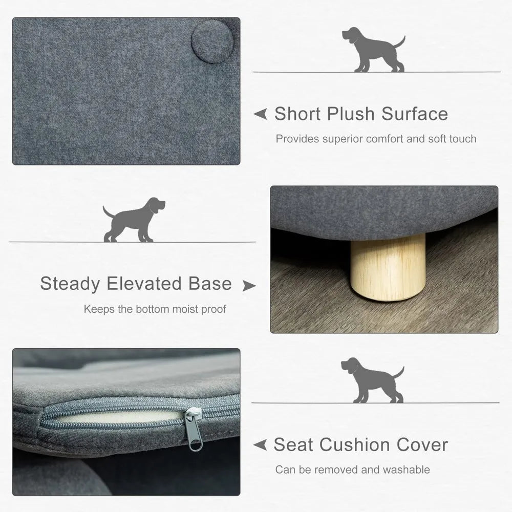 "indoor cat cave with end table, feline living quarters, dual-purpose pet bed coffee table, stylish plastic cat furniture for li
