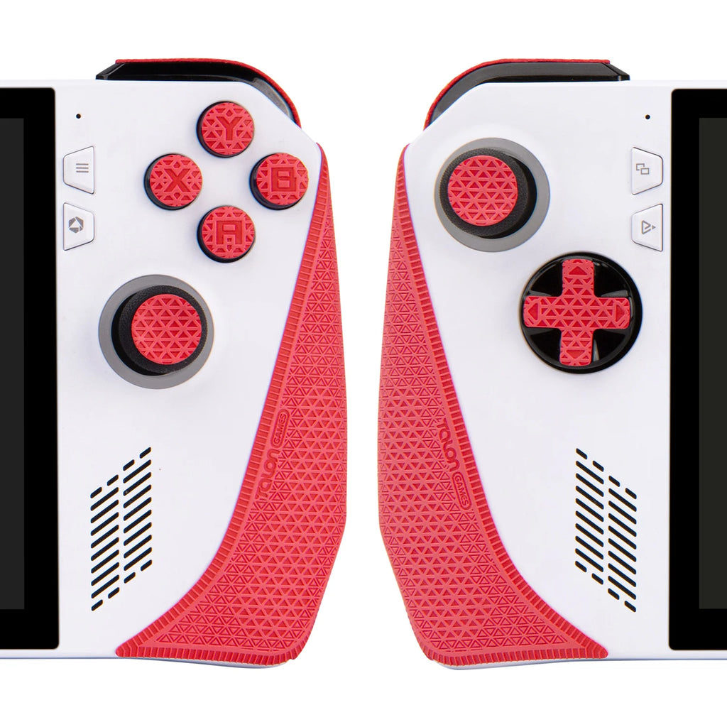 TALONGAMES Controller Grip Tape Compatible with ASUS Rog Ally,Anti-Slip,Buttons,Textured Skin Kit for Rog Ally Handle Grips(Red)