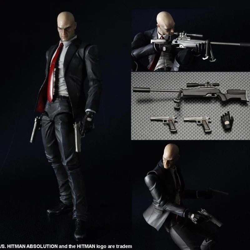 Hitman Figure Play Arts Hitman Codename 47 Action Figures PA Movable Collection Doll ...