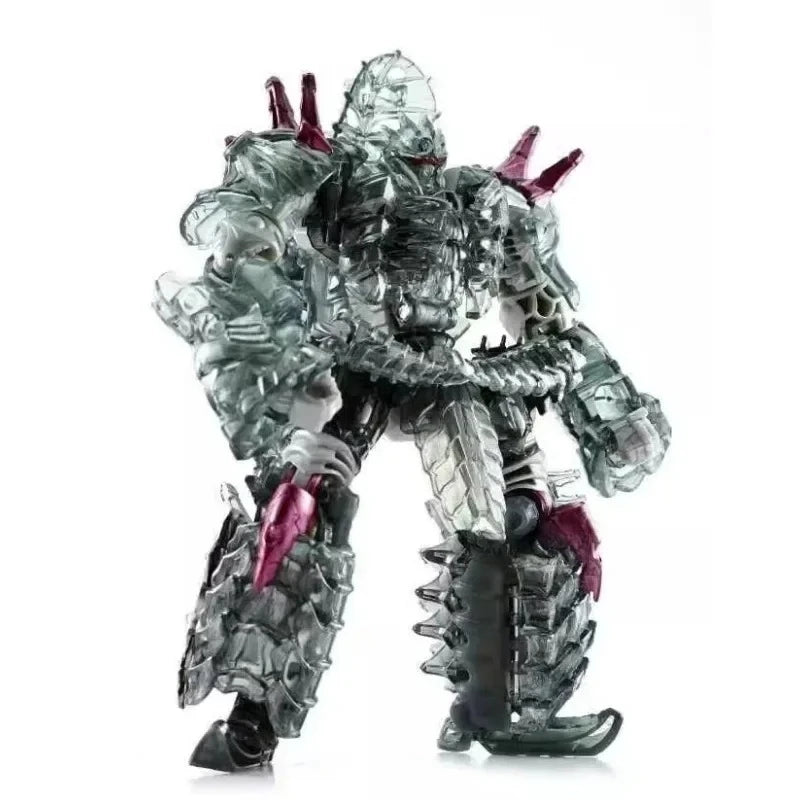 In Stock Transformers Toy Robots 2014 Movie 4 Platinum Limited Edition Mechanical Dinosaur Metal Transparent Color 5-person Set