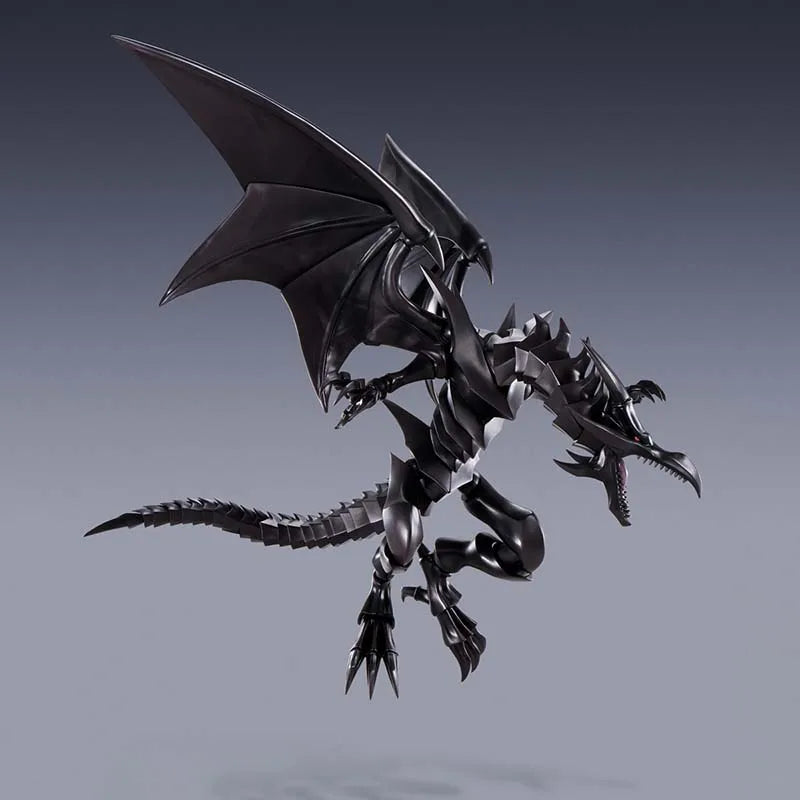 Bandai Authentic Yu Gi Oh Anime Figure SHM Red-Eyes Black Dragon High Poseability Collectibles Action Figures Toys For Boys Gift