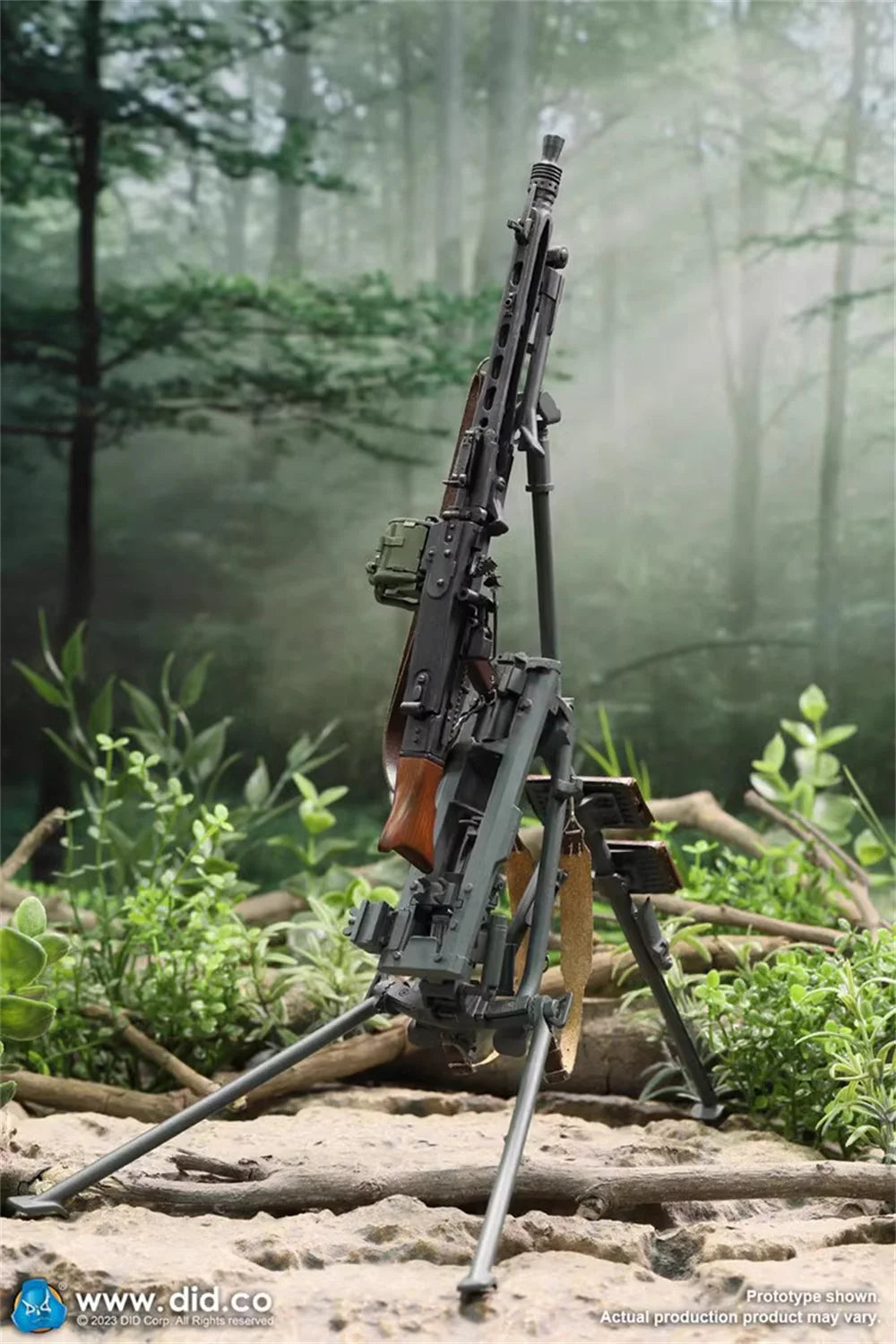 1/6 DID 3R MG42 E60073G Green Color Model Toys Weapon Support PVC Material For 12" Action Figure Scene Component Not the MG42
