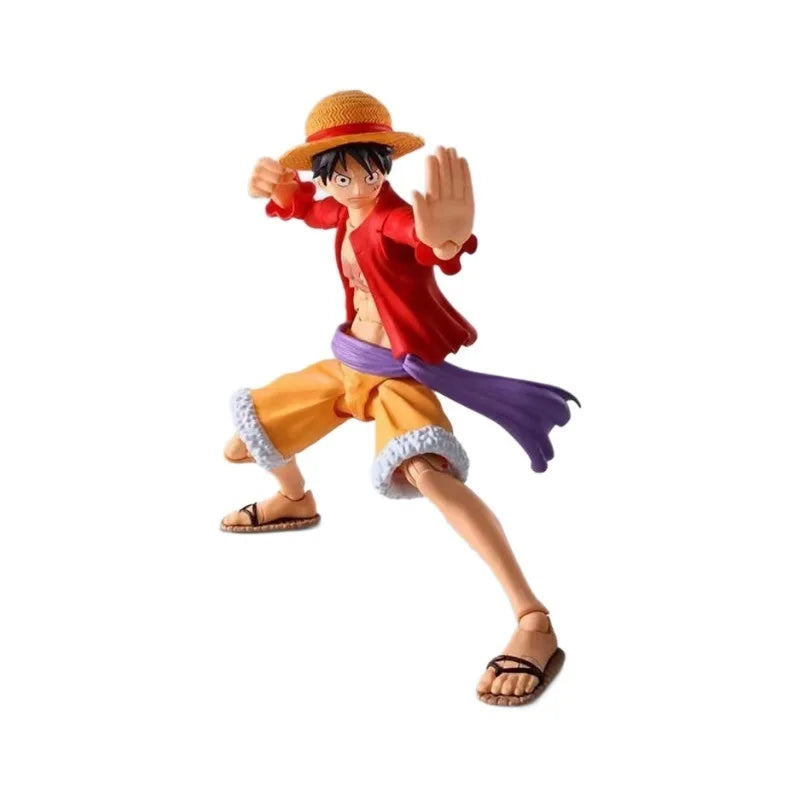 One Piece Luffy Action Figure - Anime Desktop Model Statue Collectible Ornament Gift for Fans Hand-Painted Figurine