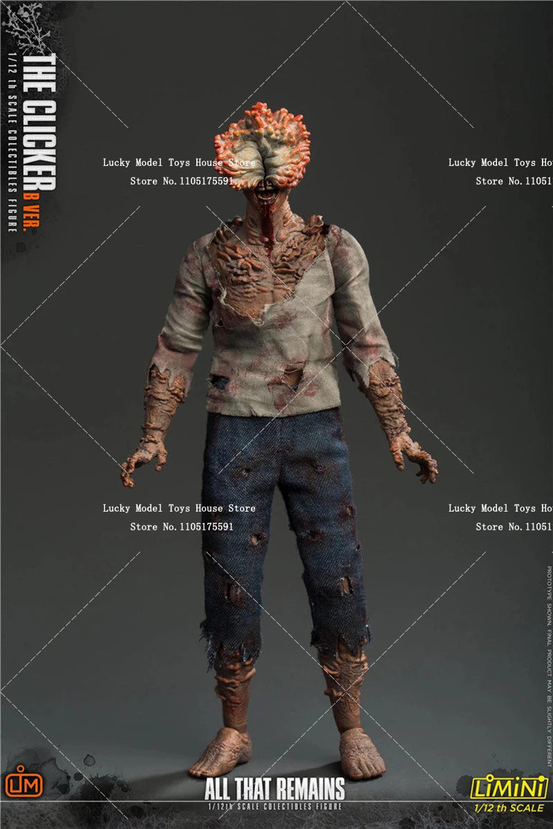 2 Versions LIMTOYS 1/12 The Clicker LMN009 LMN010 Blood Scar Body Action Figure Movie Fans Collectible 6inch Soldier Model