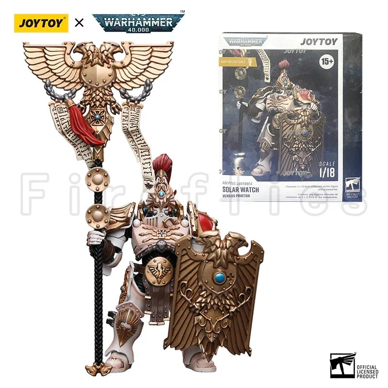 1/18 JOYTOY Action Figure 40K Adeptus Custodes Solar Watch Vexilus Praetor Anime Model Gift