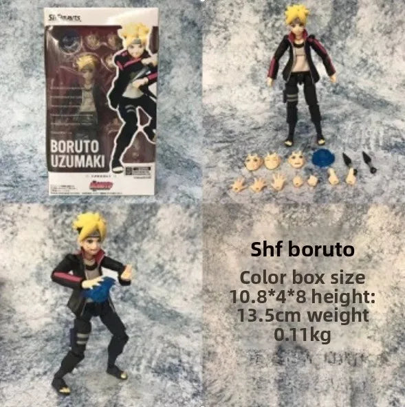 SHF Naruto Movable Naruto Sasuke Kakashi Uchiha Itachi Handmade Model Toy Doll naruto figure joytoy 1 18