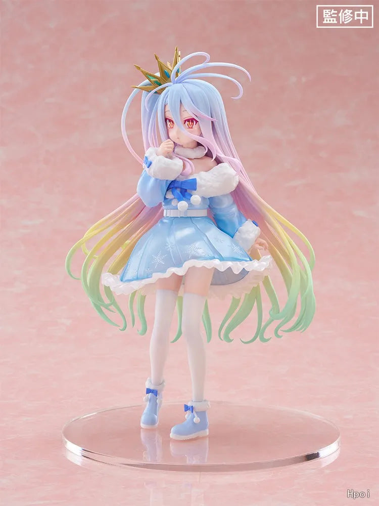 In Stock Original FuRyu TENITOL NO GAME NO LIFE Shiro Ornaments Toys Figures