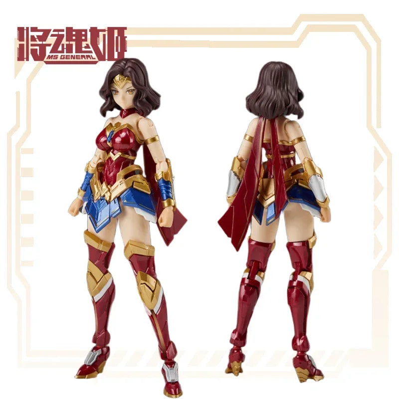 Assemble Original DC Series Wonder Woman Anime Action Dolls, Model Toys, Collectible Models, Accessories, and Children's Gifts