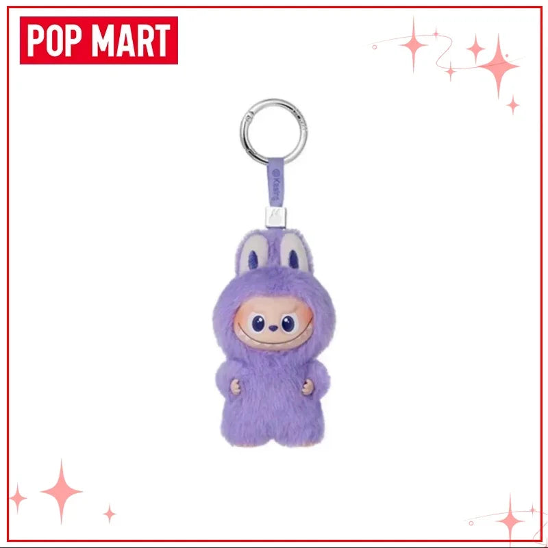 POPMART Чудовищата Лабубу V4 Pin for Love Series Blind Box Vinyl Face Plush Doll Visual Keyring Toy Коледни подаръци