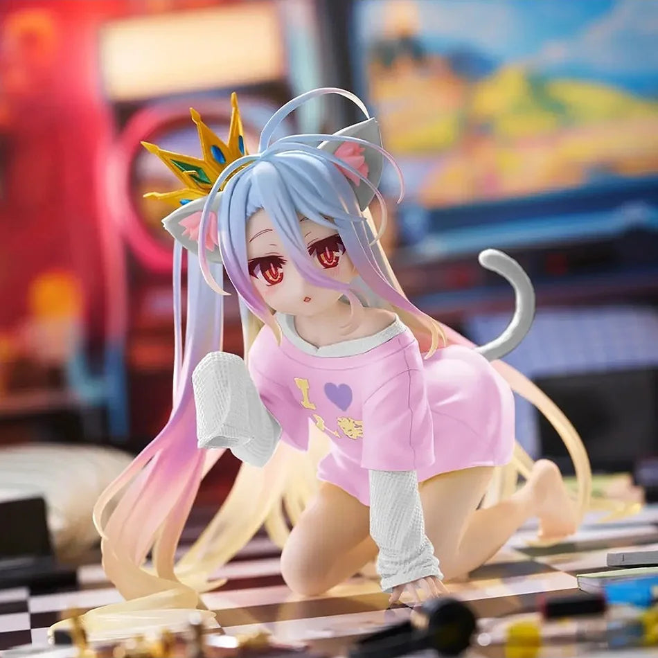 13CM Anime NGNL No Game No Life White Figure Anime PVC Anime Action Figures Model Collection Ornament Anime Model Toy Gift