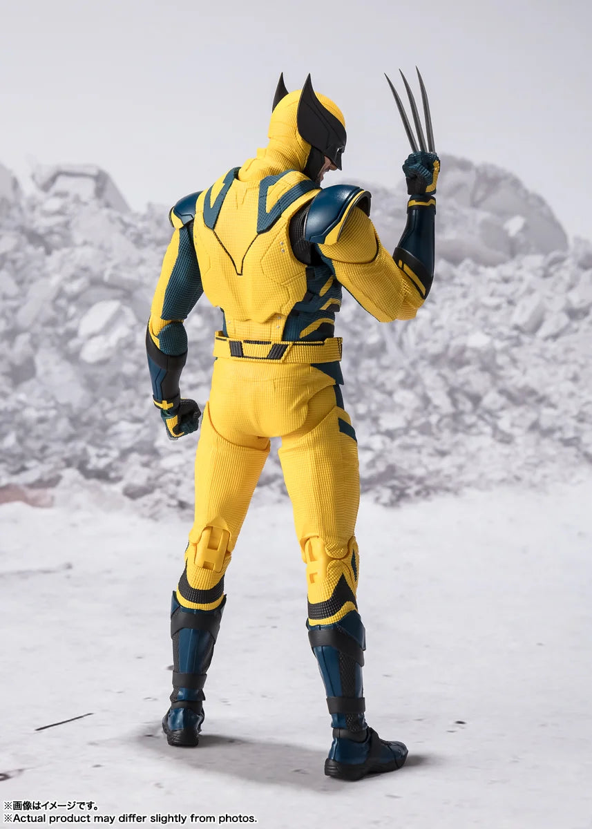 Original BANDAI S.H.Figuarts Wolverine Deadpool Wolverine Action Figure Toys PVC Model Collection