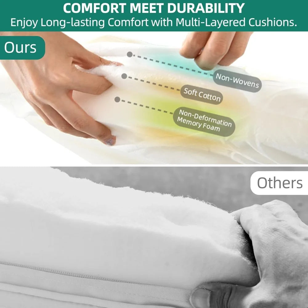 5-teiliges Outdoor-Korbmöbel-Set, Allwetter-Terrassen-Bistro-Set mit Fußstütze, kleines Terrassen-Konversationsset für den Balkon