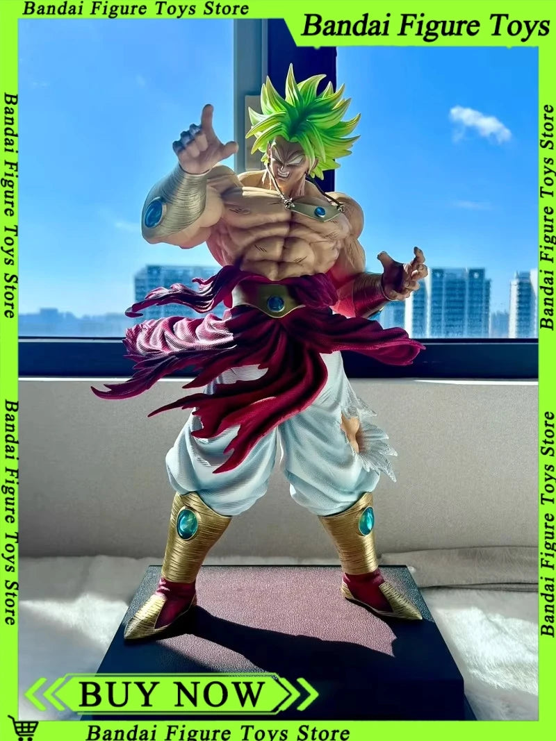 JT Toys 50CM Dragon Ball Z Broly Figure Ssj3 Broly Super Saiyan Pvc Statue Action Figurine Collection Model Broli Xmas Toys Gift