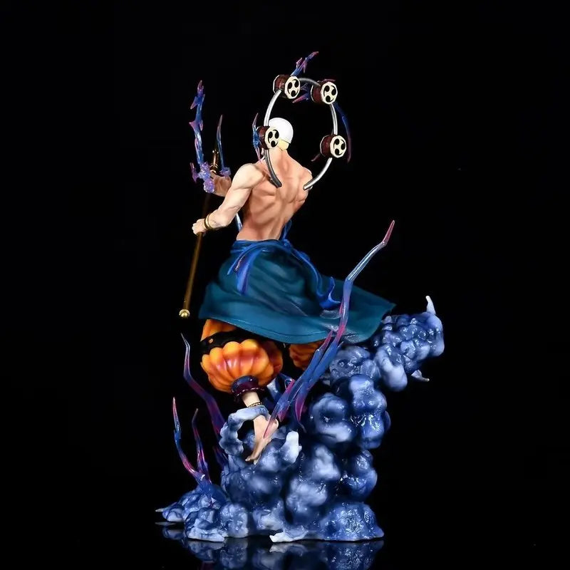 One Piece Enel Gk Action Figure Led Light Up Three Head Sculpt Pvc Collectible Model Figurine Ornament Adult Desktop Ornament