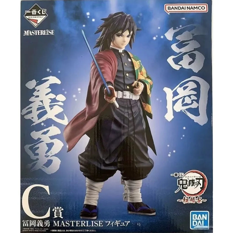 In Stock Original BANDAI Ichiban Kuji Demon Slayer Shinazugawa Sanemi Iguro Obanai Tomioka Giyuu Sabito Anime Figures Toy Gifts