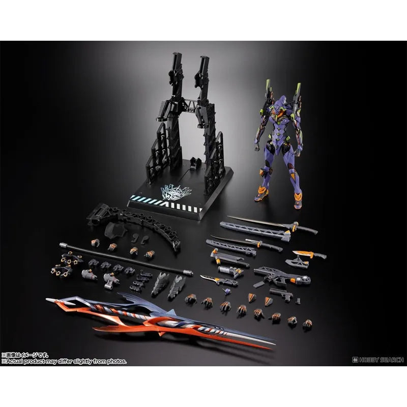 Genuine Bandai Evangelion Model Kit MB Test Type-01 30th The Spear of Gaius Anime Action Figure Collection Finished Model Toys