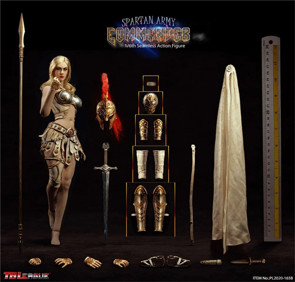 1/6 TBLeague PL2020-165A PL2020-165B PL2020-165C Female Spartan Army Commander Rubberized Set Action Figures For Fans Collect