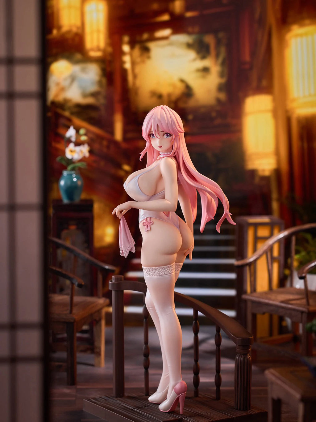 Original Genuine AniMester KADOKAWA Prepainted Kaifuku Jutsushi No Yarinaoshi Flare 1/7 H=250mm Anime Girl Model Figure Gift