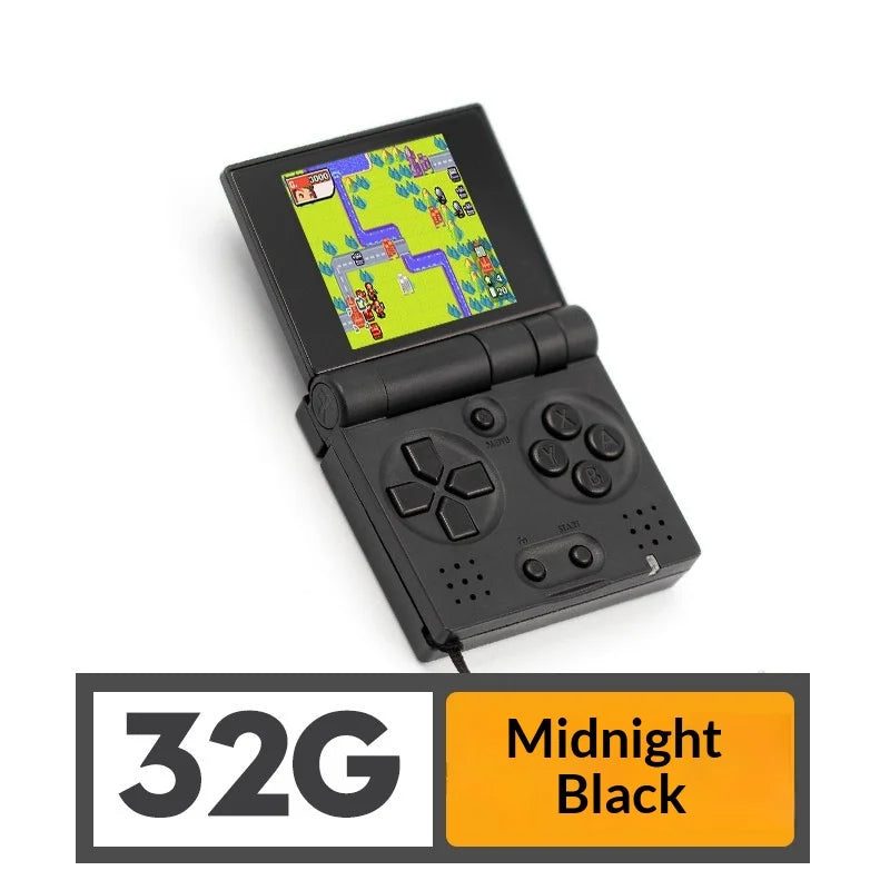 Funkeys Handheld Game Console Mini Retro Flip Folding Open Source Handheld 1.54" Ips Pocket Single Player Portable Game Console