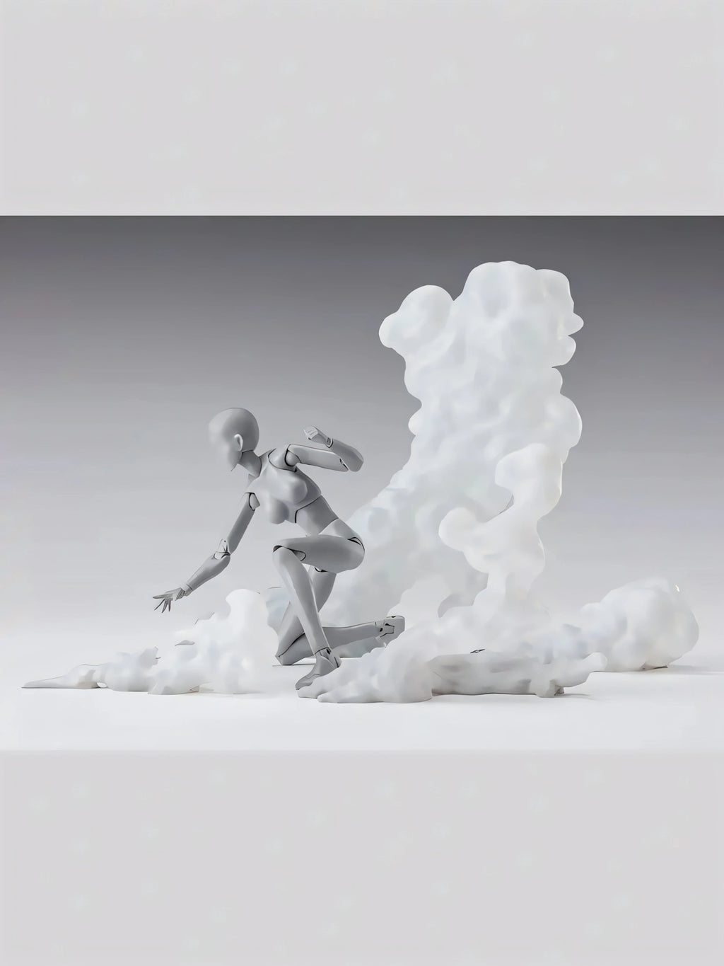 In Stock AC Factory AC Toys Effect Series S.H.F The Smoke Effect Piece White Ver. Action Anime Figures Collection Ko Model Toy