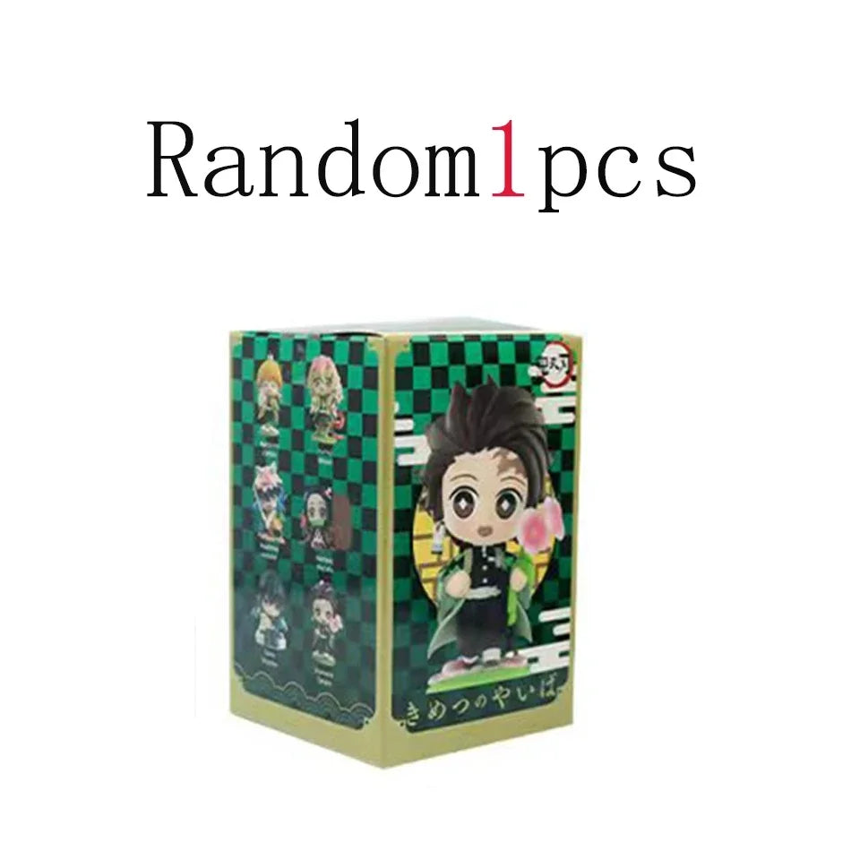 12 Styles Demon Slayer Anime Figure Set Q Version PVC Collectible Model Toy for Kids Adults Anime Fans Gift