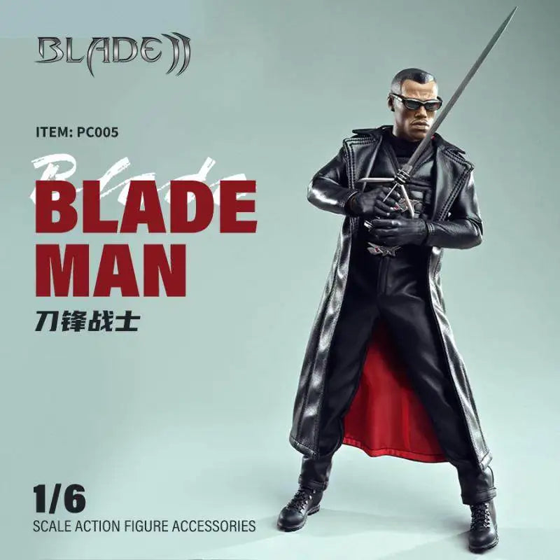 Blade Man Pc005 1/6 Collectible Action Figure Fiction Movie Super Hero Eric Brooks Daywalker Male Figurine Collectible Gifts