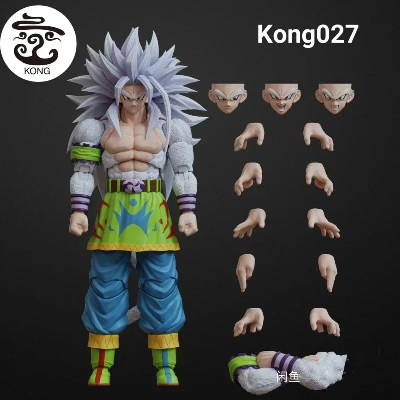 Original Kong Studio Kong 21 22 23 24 25 26 Son Goku Vegetto 3.0 Body 6 Inch Anime Action Figure Collectible Desktop Model Toy