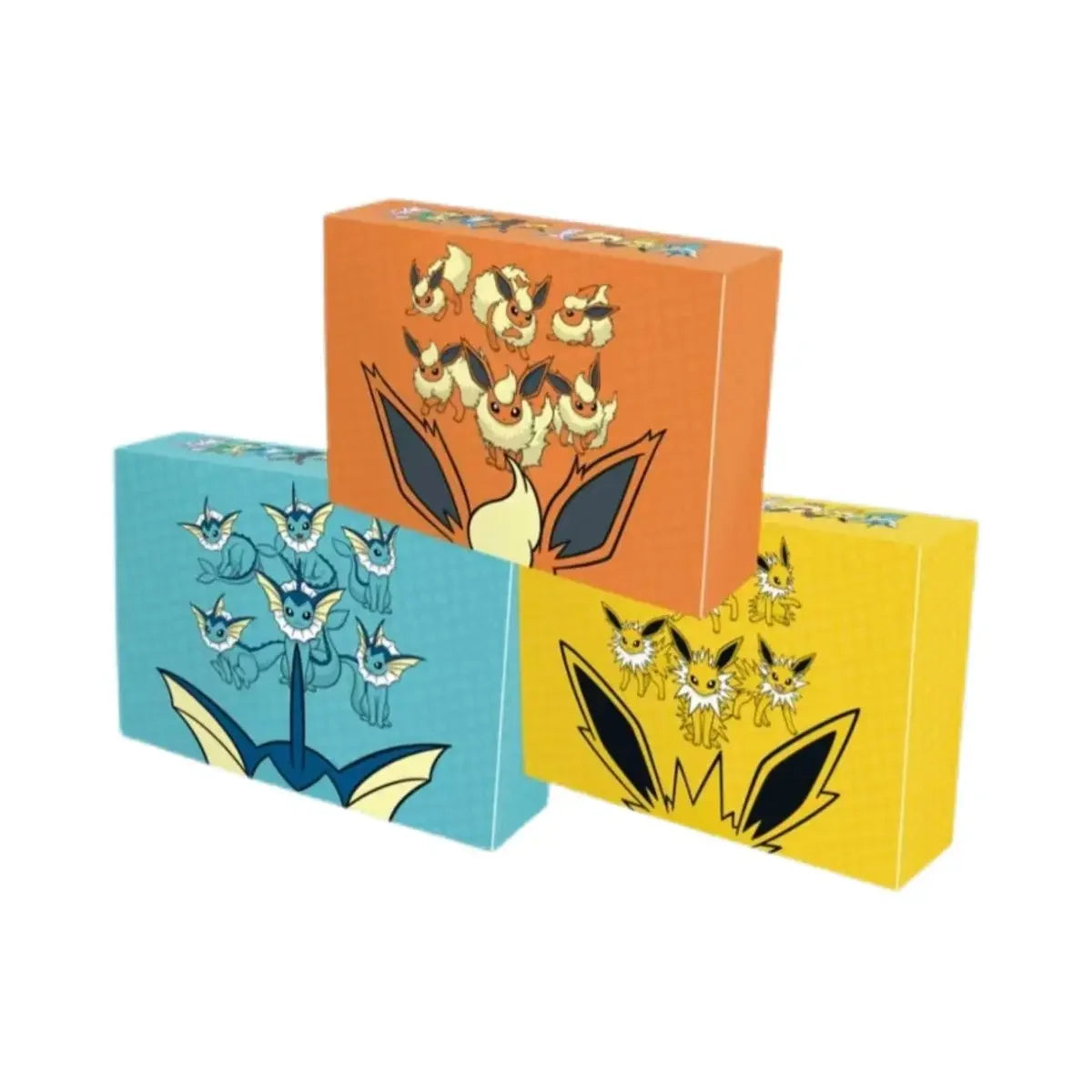 Pokemon TCG Eeveelution Gift Box, 100% Original Jolteon Vaporeon Flareon Card Set, Advanced PTCG Collectible Cards Gift fun hot